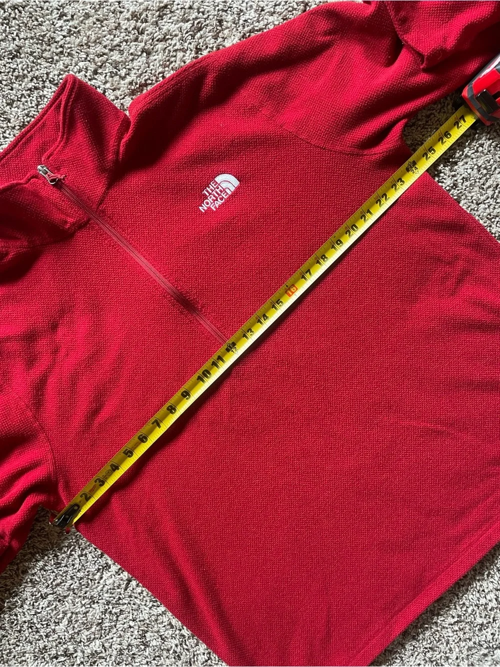 The North Face Half-Zip Pullover Red Men’s XL X-Large EUC